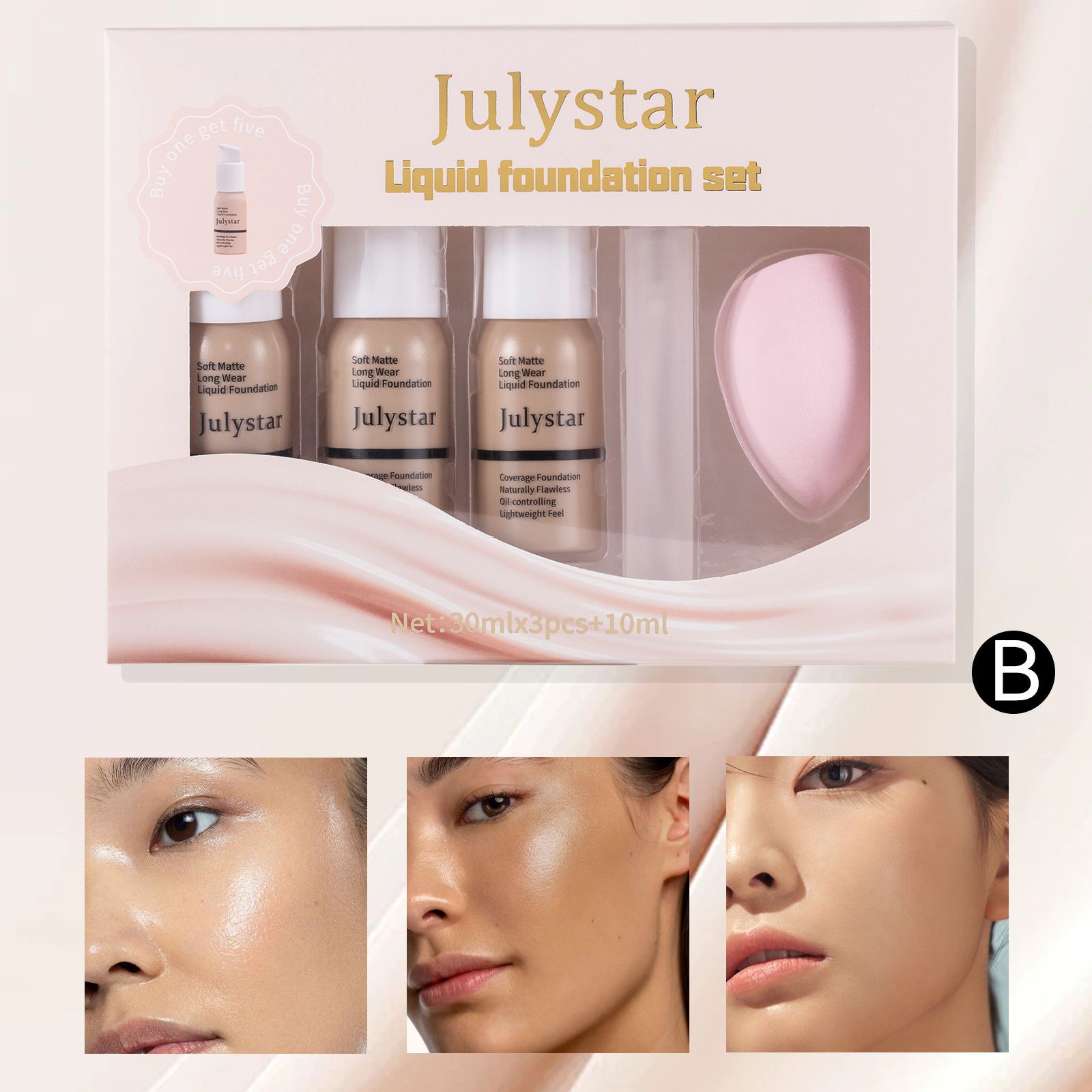 Correcteur longue tenue base maquillage hydratant naturel