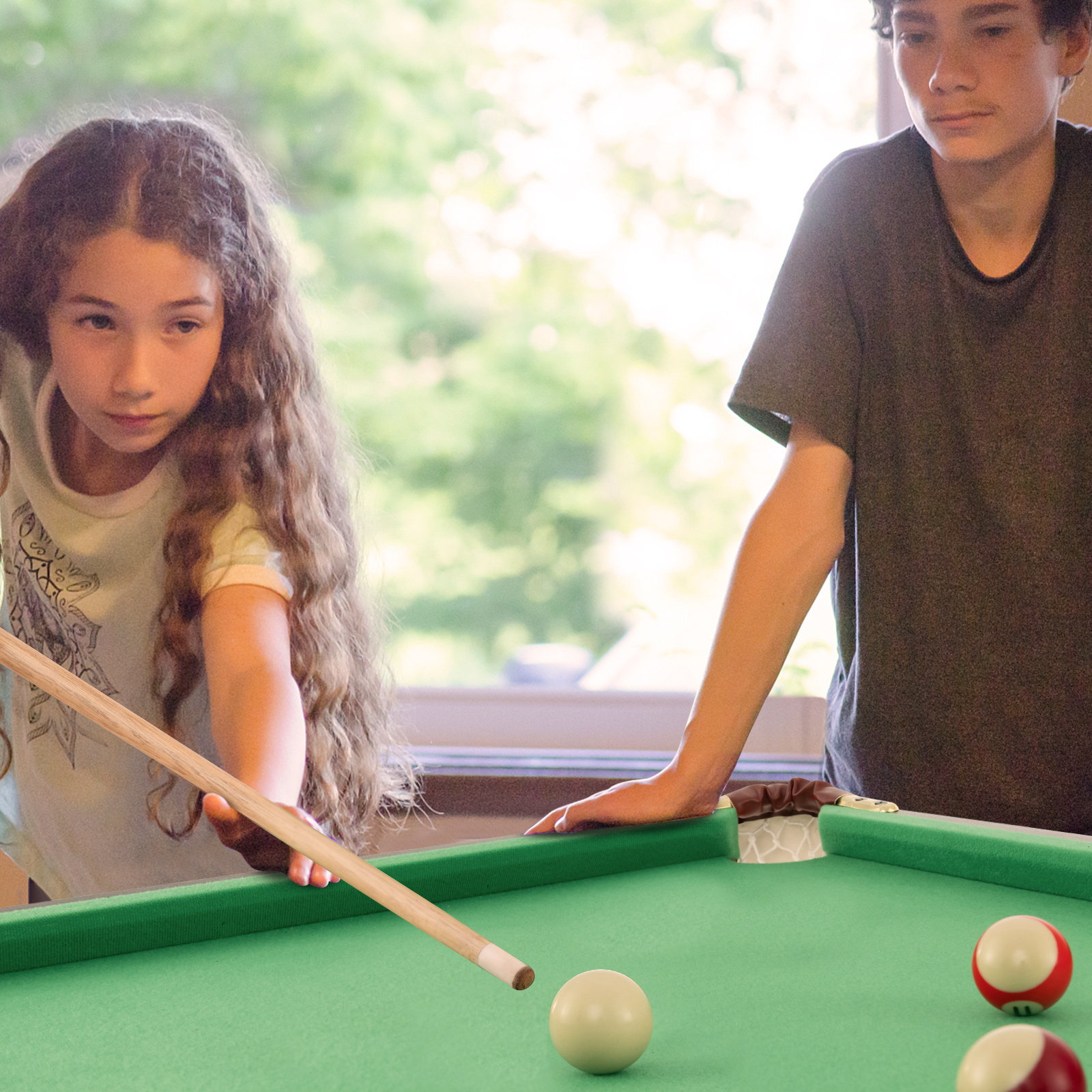 Table de billard pliante 47", vert