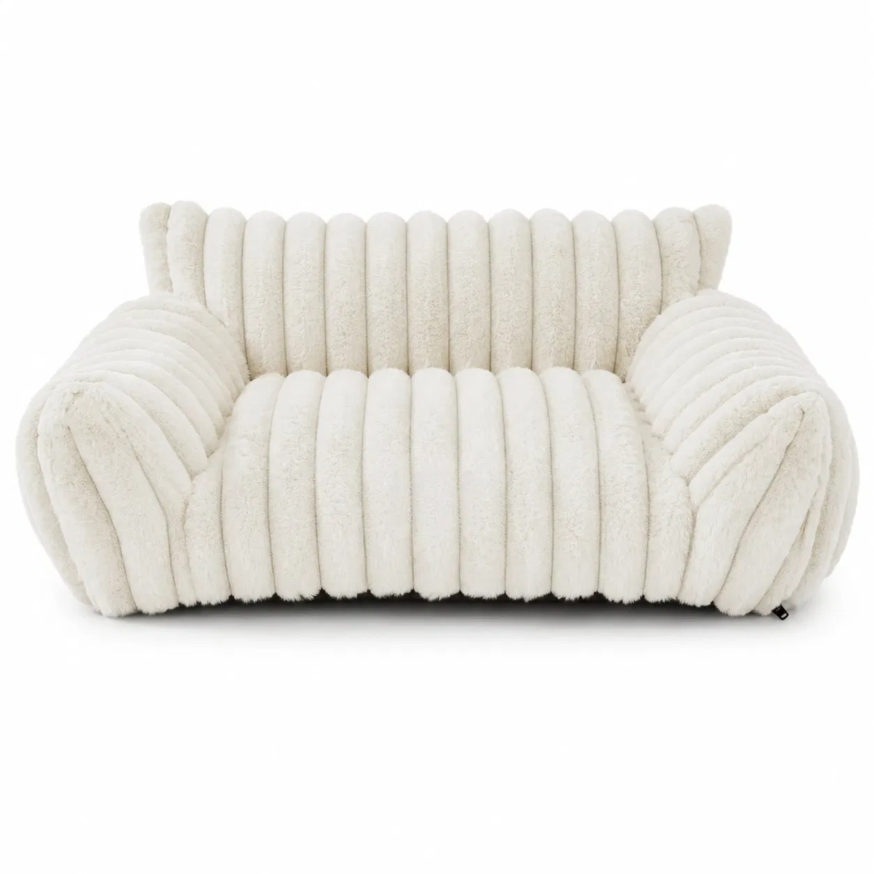 Canapé chat peluche - Lit corduroy avec housse lavable