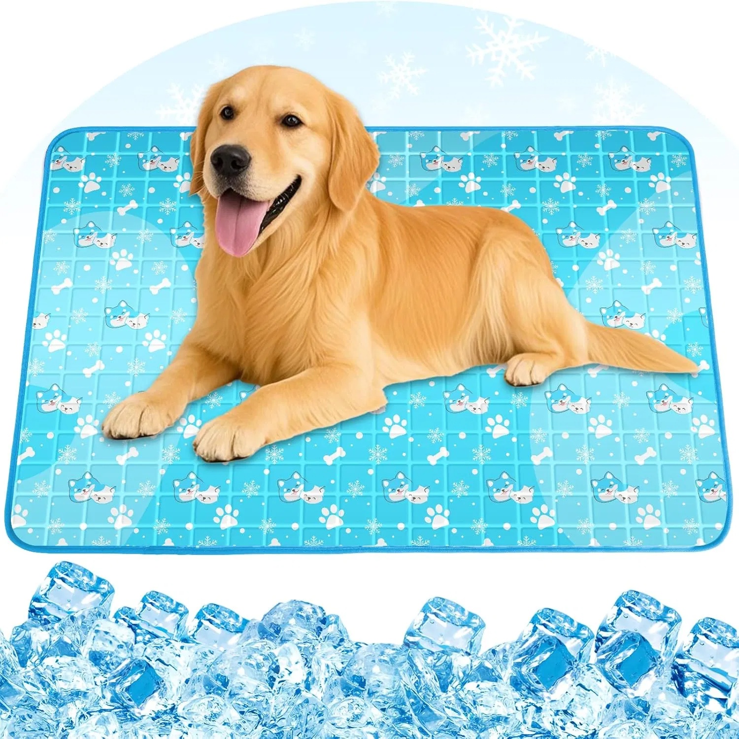 Tapis refroidissant chien gel non-toxique imperméable extérieur été
