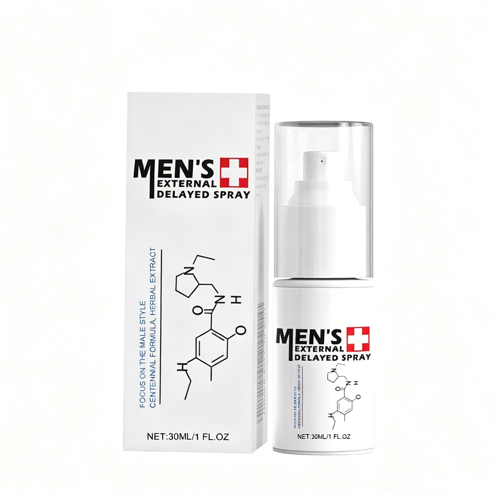 Vaporisateur soin intime masculin délai naturel, 30ml