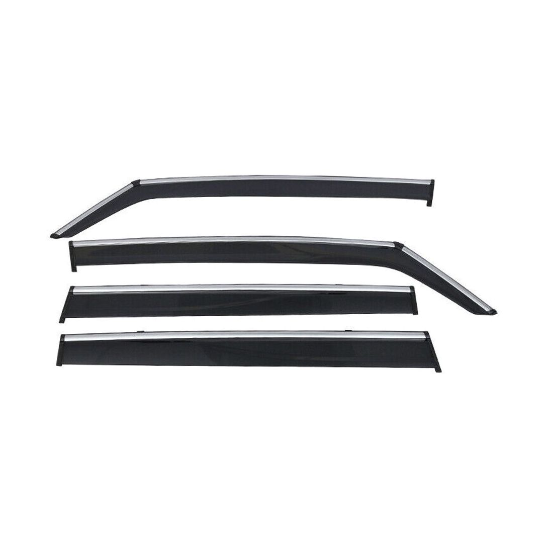Visières fenêtres Jeep Renegade 15-22 pluie/soleil garniture chrome