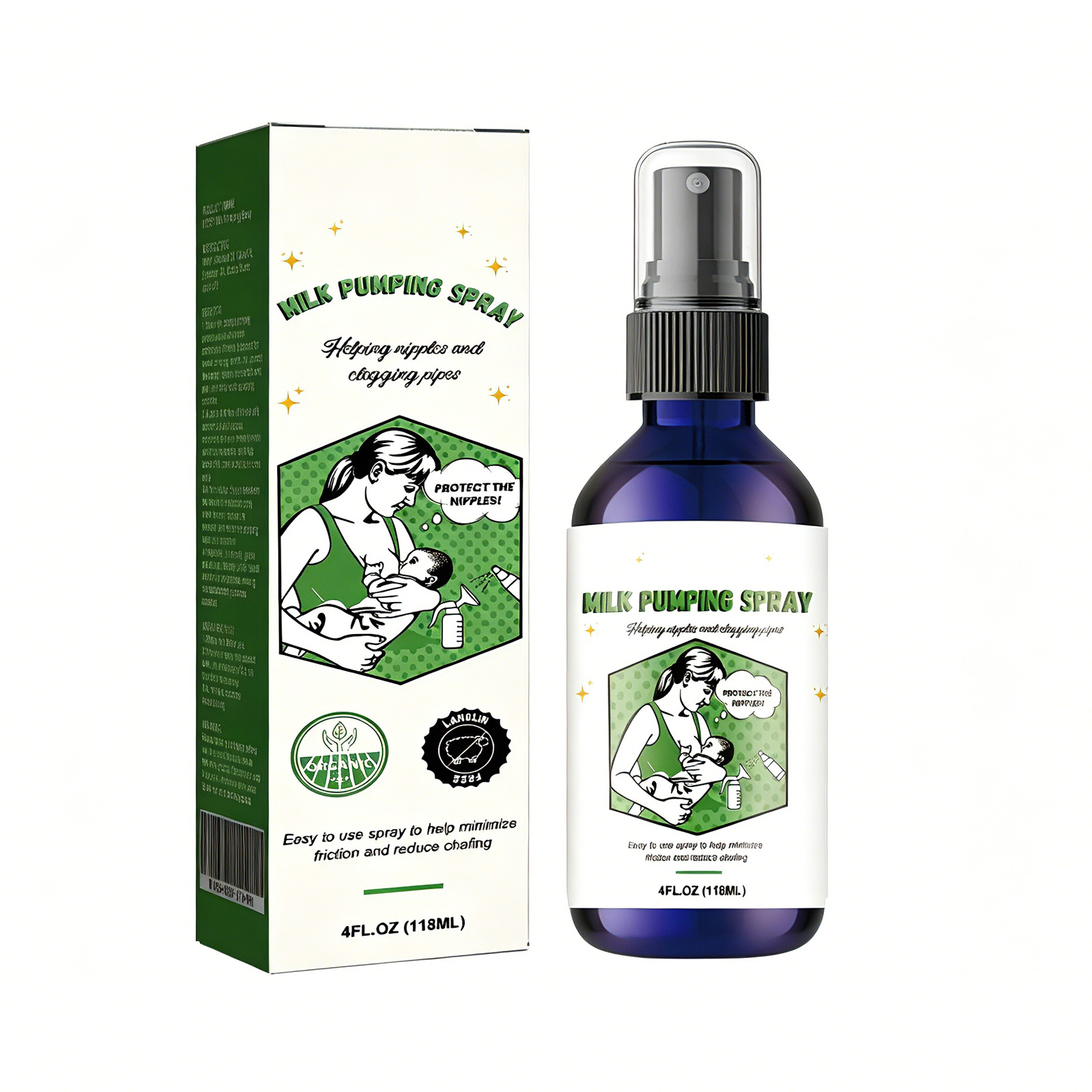 Vaporisateur soin mamelon allaitement lubrifiant naturel