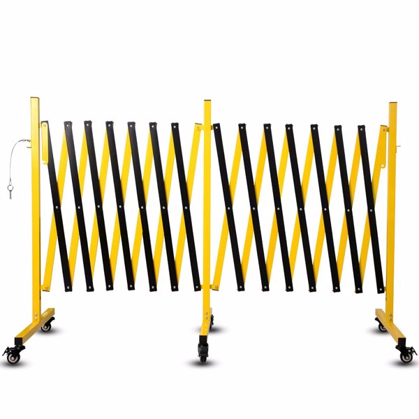 Barricade extensible métal 23 pi, portail sécurité
