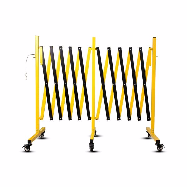 Barricade métal expandable 17pi roulettes portail