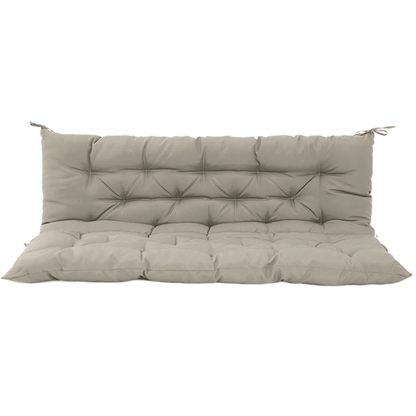 Coussin balançoire 70 po, imperméable 4po épais avec dossier-khaki