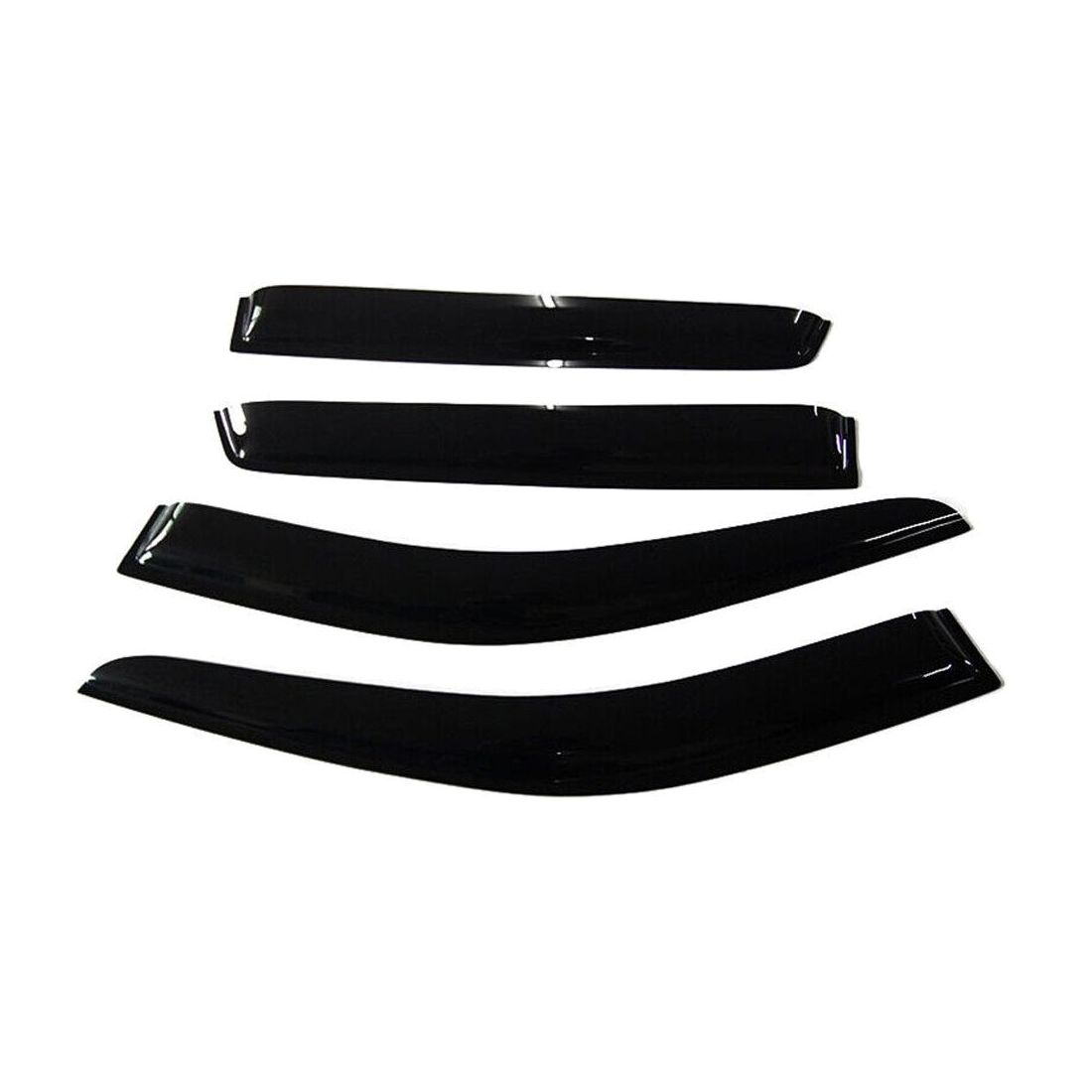 Déflecteurs fenêtre Hyundai Santa Fe 2007-2012, ensemble 4 pcs