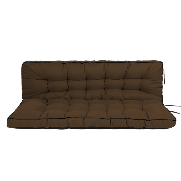 Coussin balançoire 55 po imperméable dossier café