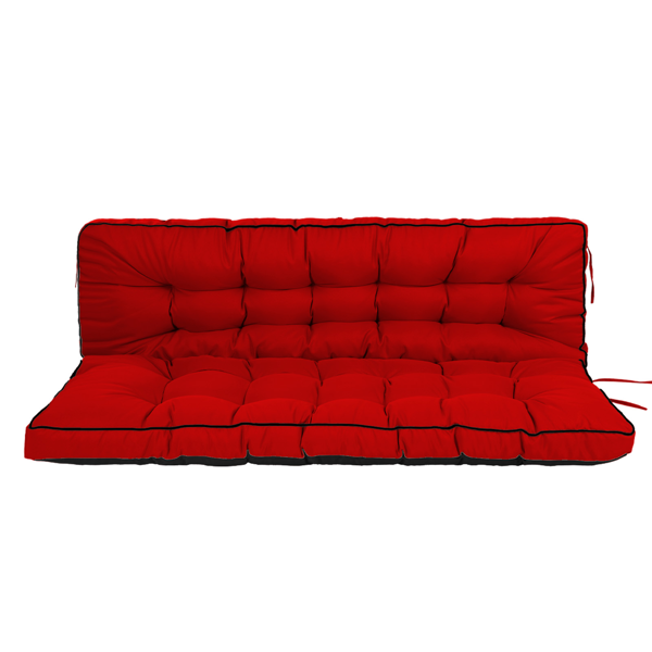 Coussin balançoire 55 po imperméable dossier rouge