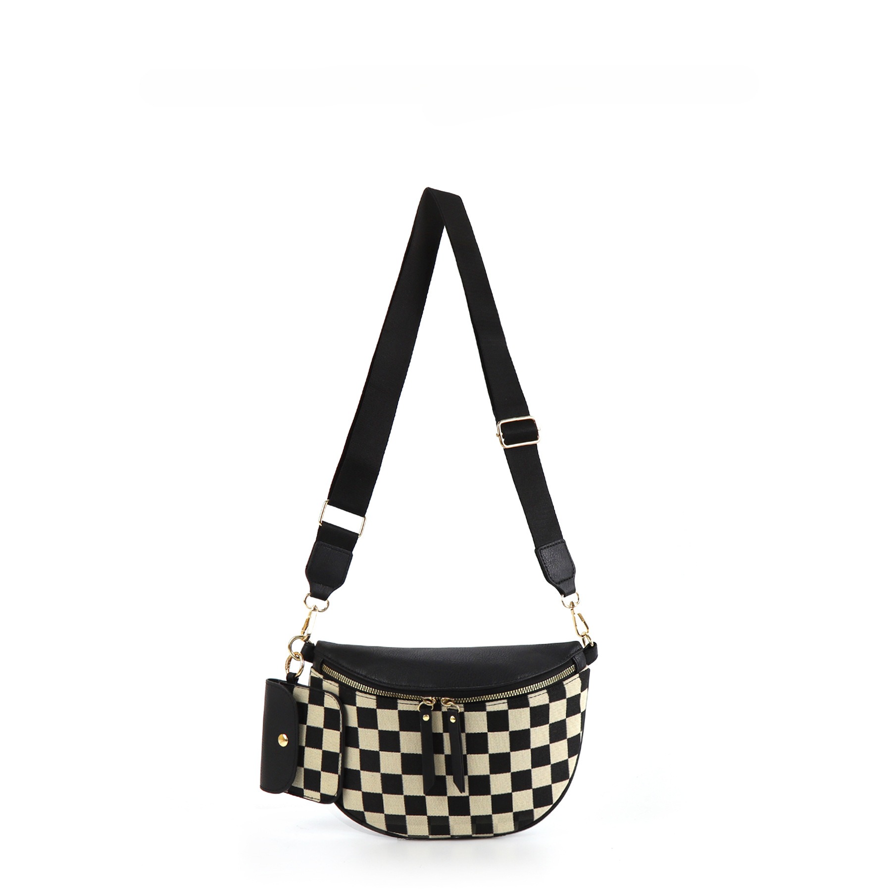 Sac portable femme motif damier (ramassage)