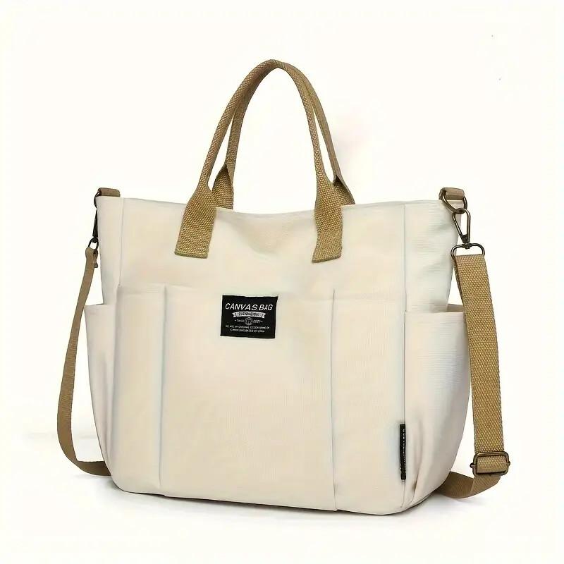 Sac cabas toile rétro polyvalent femmes