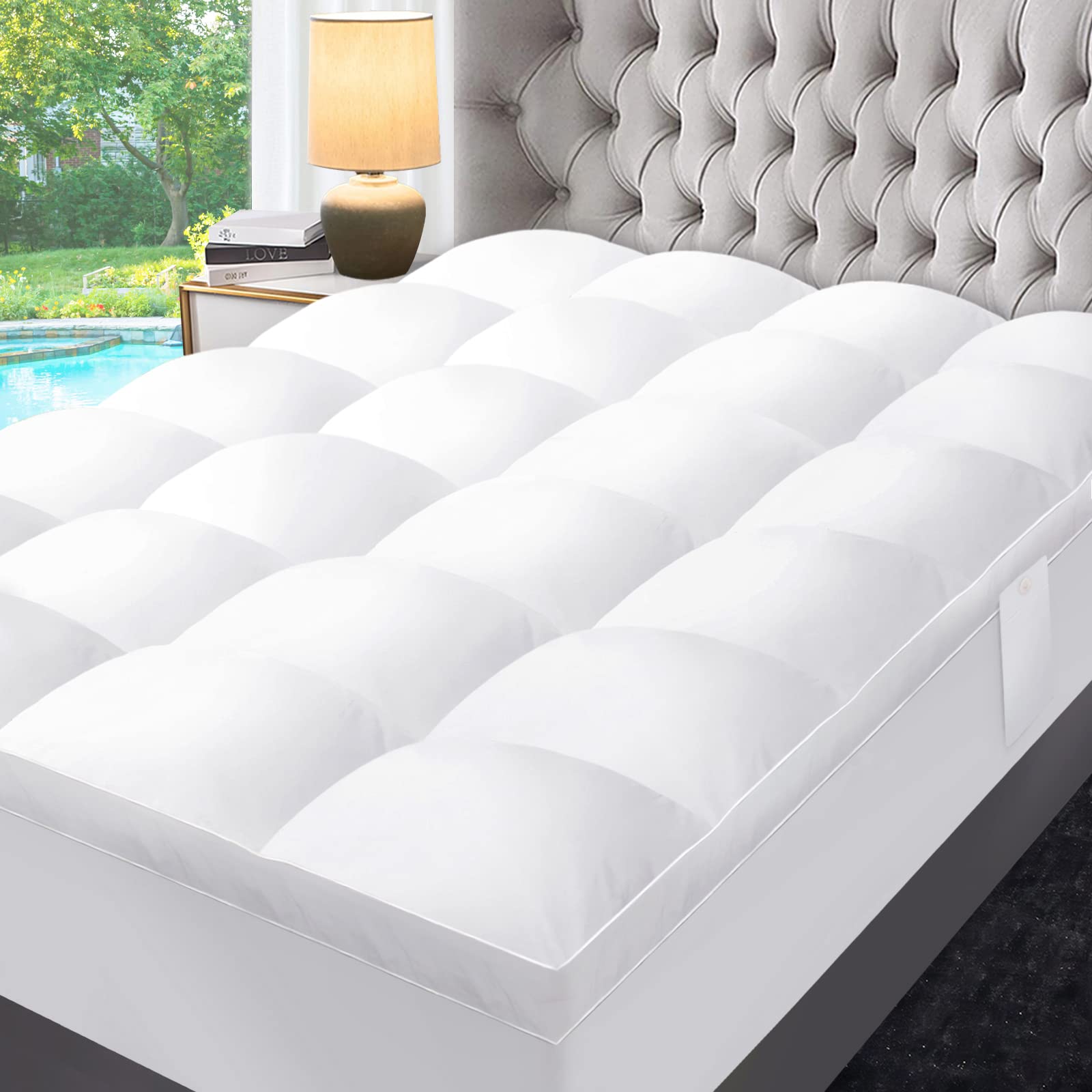 Surmatelas refroidissant matelassé ultra-doux topper