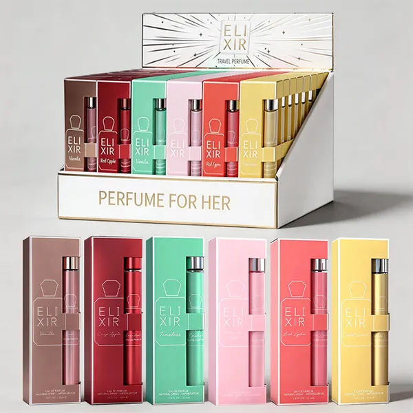 Ensemble voyage parfum 6pc femme 35ml - Gourmand floral durable