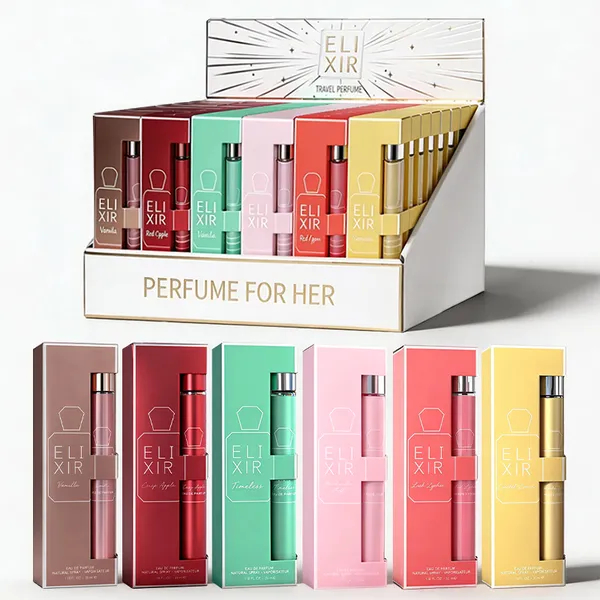 Ensemble voyage parfum 6pc femme 35ml - Gourmand floral durable