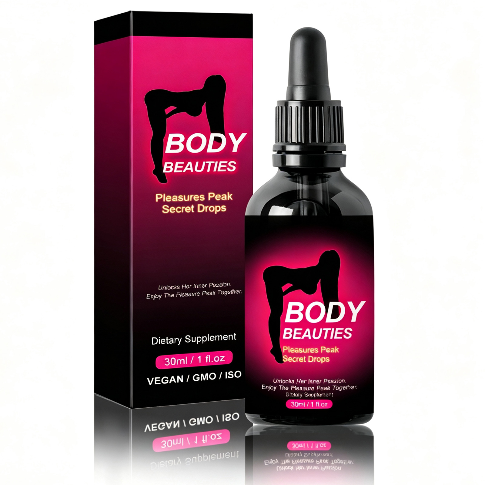 Body Beauties Pleasures Peak Secret Drops - Soutien intime 30ml