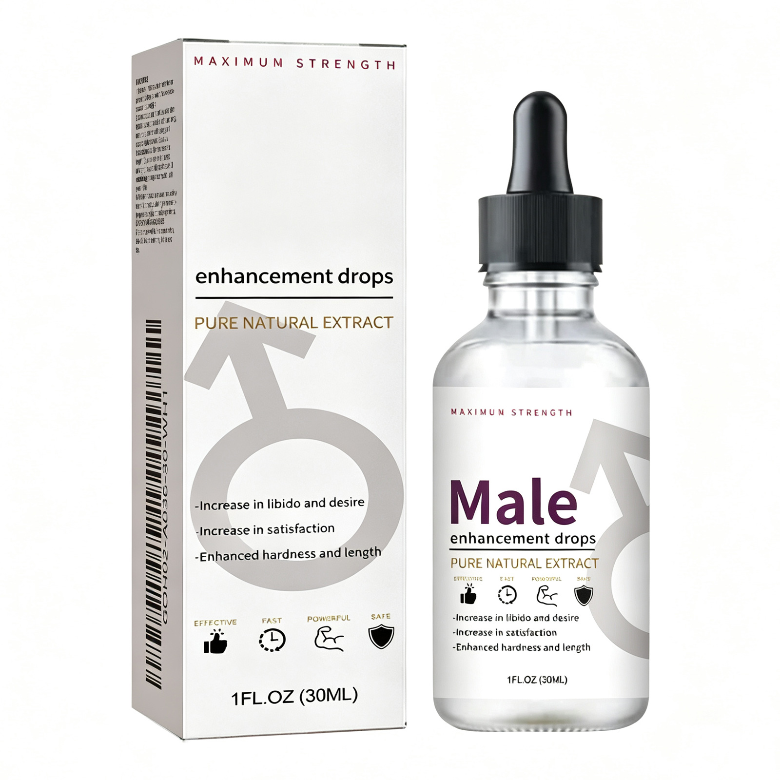 Gouttes stimulation masculine naturelle maca, 30ml