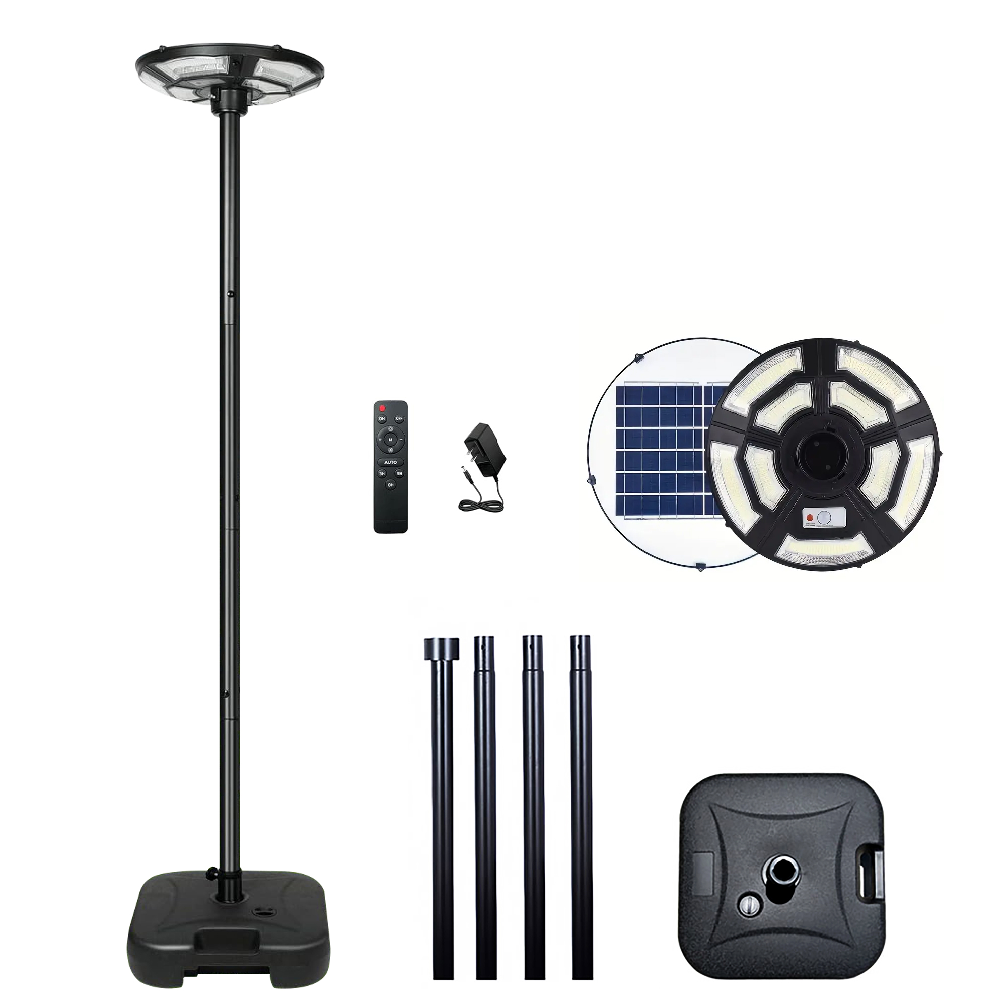 Lampadaire solaire LED jardin UFO - Extérieur