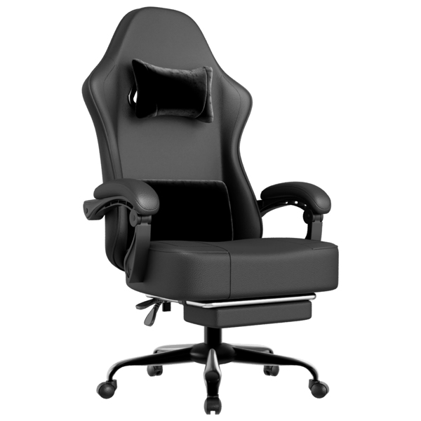 Chaise jeu ressort poche, fauteuil ergonomique cuir respirant
