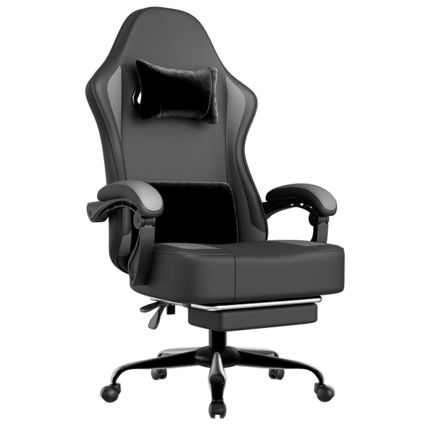 Chaise gamer ressort coussin appui-tête lombaire support
