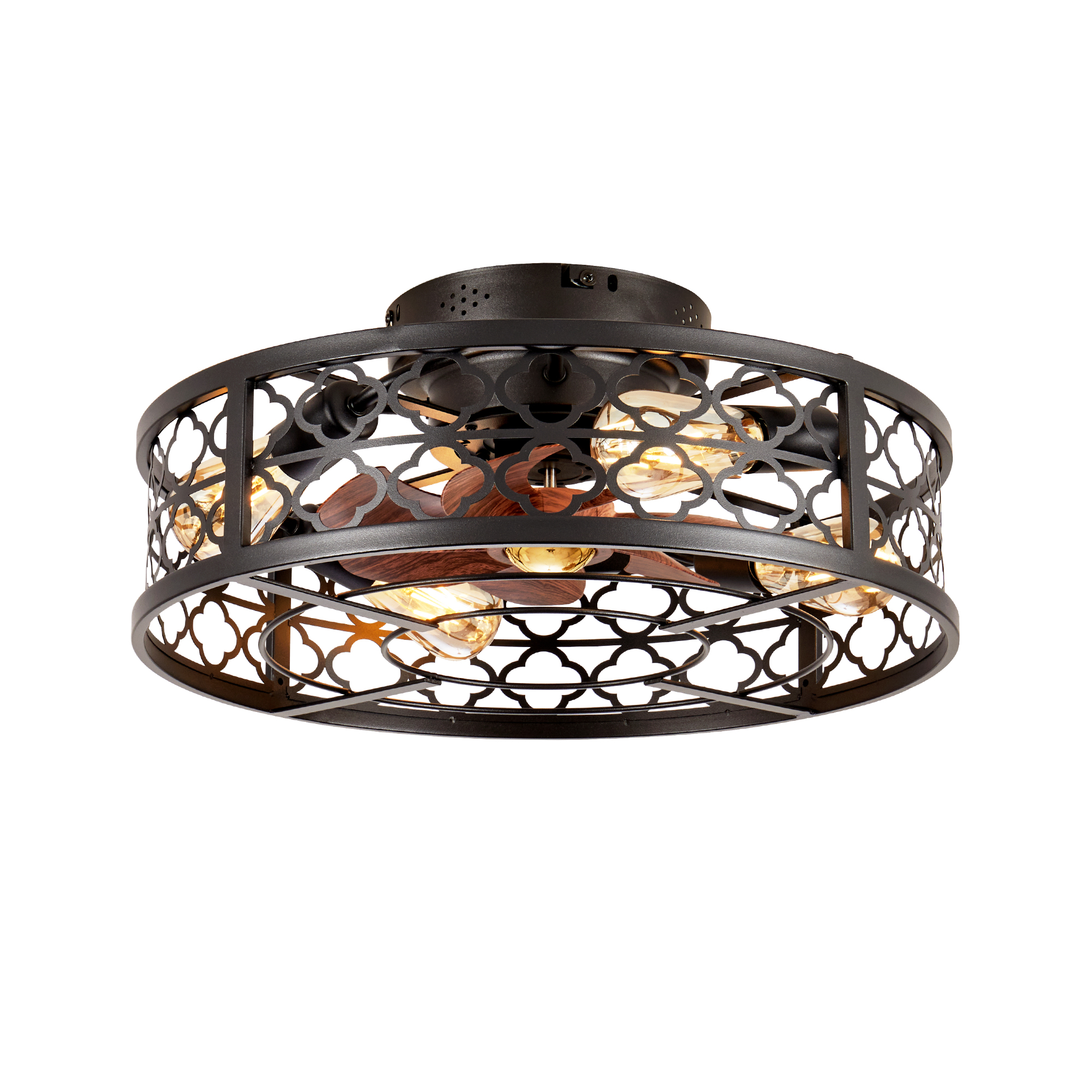 Ventilateur plafond 20 po fleur fer, 6 vitesses