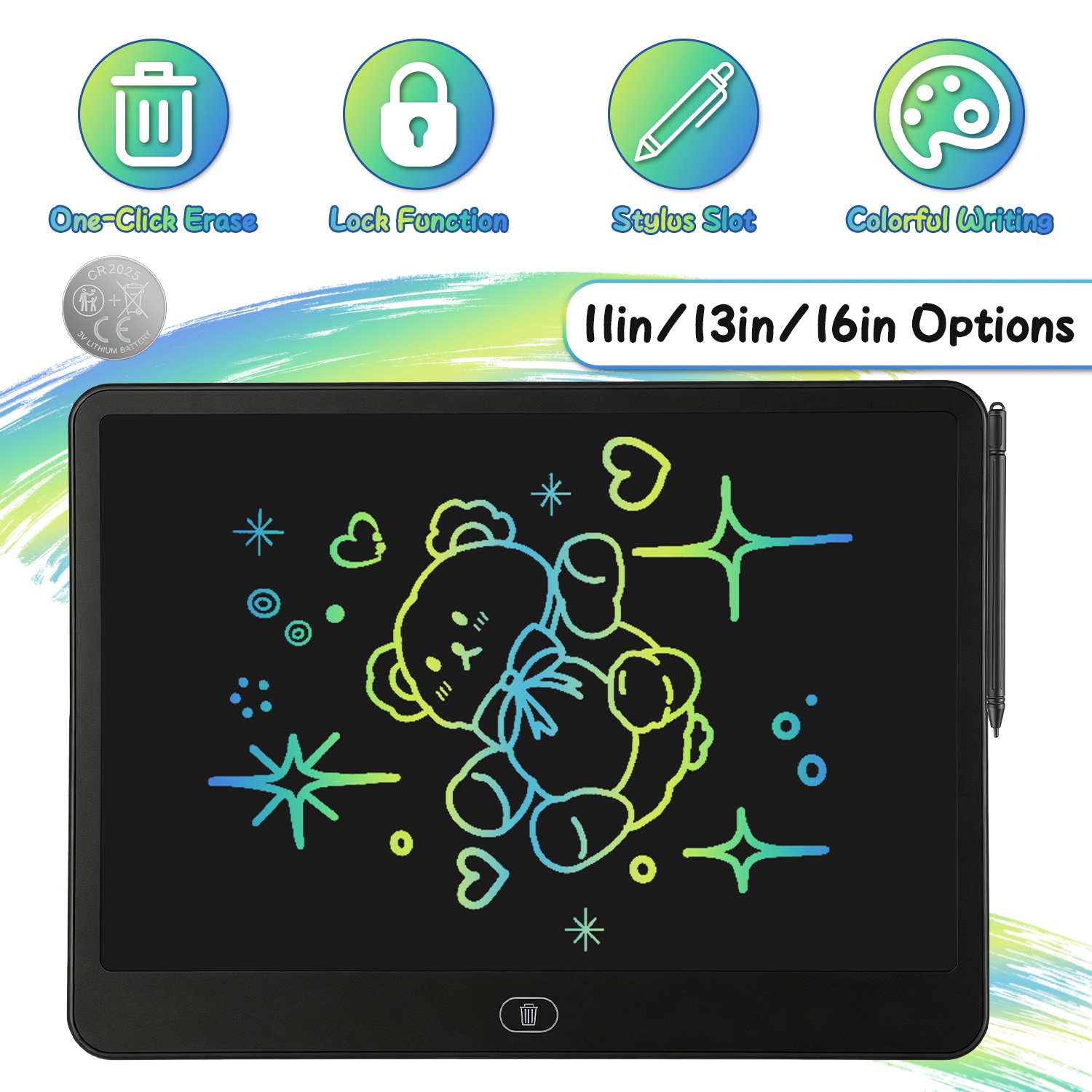Tablette écriture LCD enfants tableau réutilisable