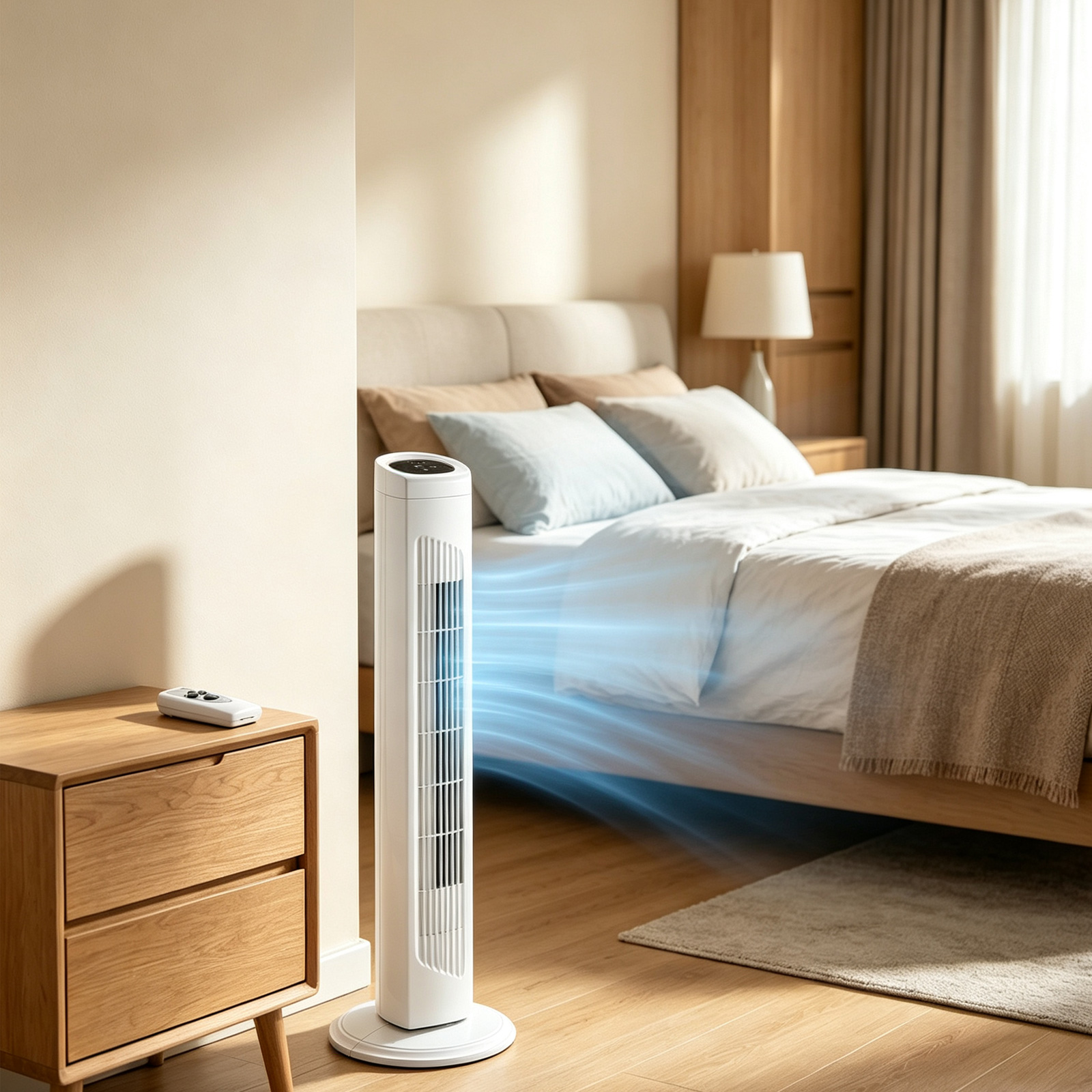 Ventilateur tour 32po, télécommande, 3 vitesses