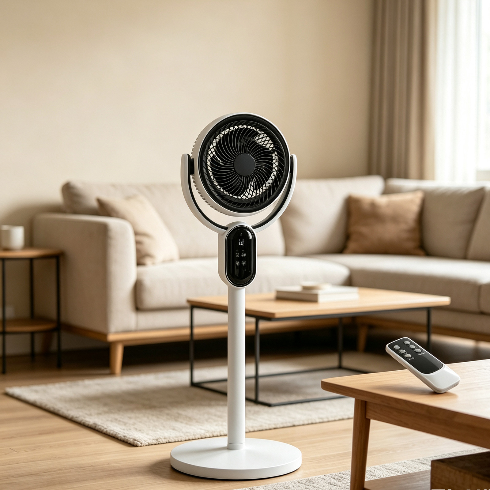 Ventilateur 40W télécommande 3 vitesses 12h minuteur
