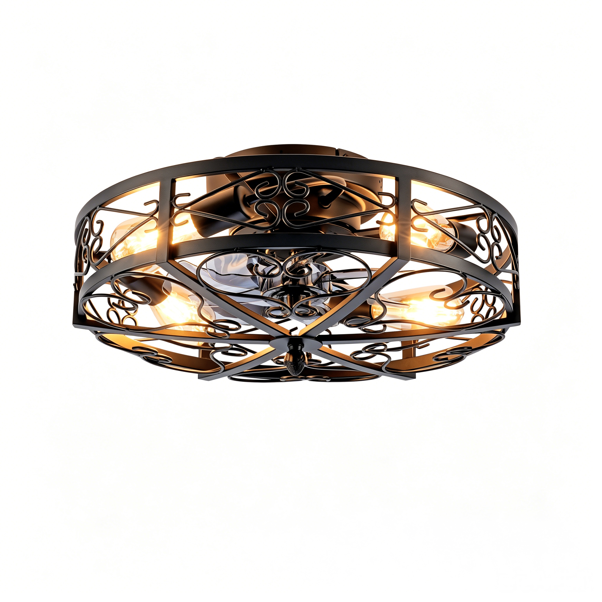 Ventilateur plafond 20 po télécommande 6 vitesses