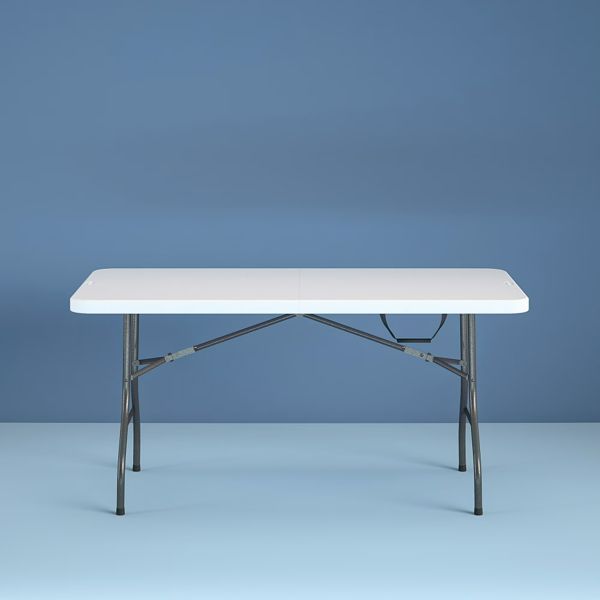 Table pliante premium 6 pi blanc Walmart