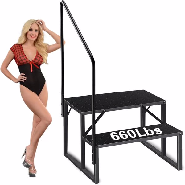 Échelle piscine hors-terre 660 lb capacité handrail