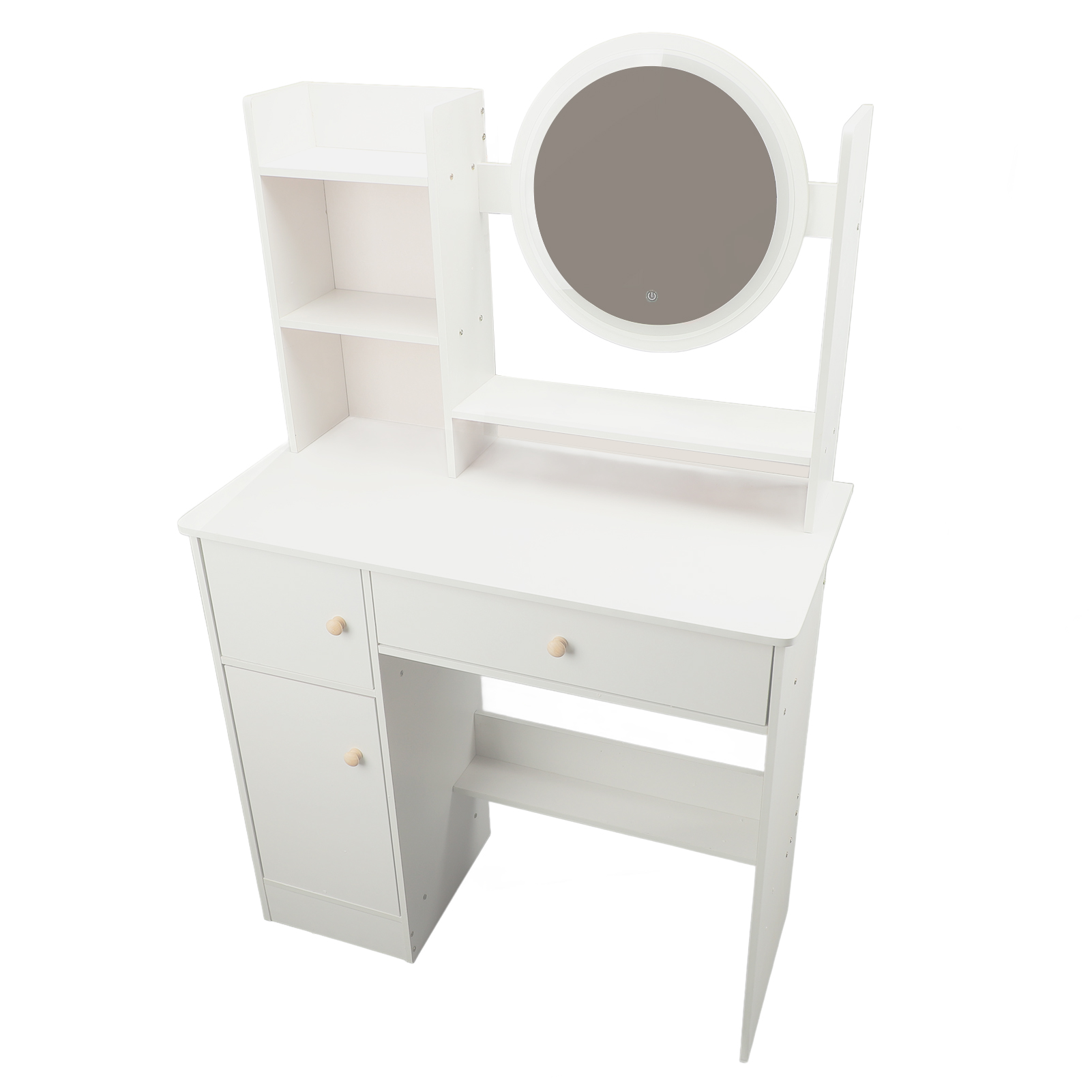 Bureau vanité miroir lumières multifonction 2 tiroirs
