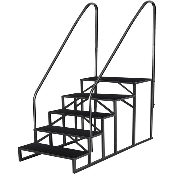 Escalier piscine 5 marches rampe capacité 660 lb