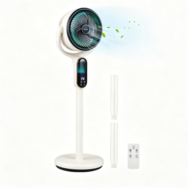 Ventilateur sur pied ajustable, 8 vitesses, minuteur 12h