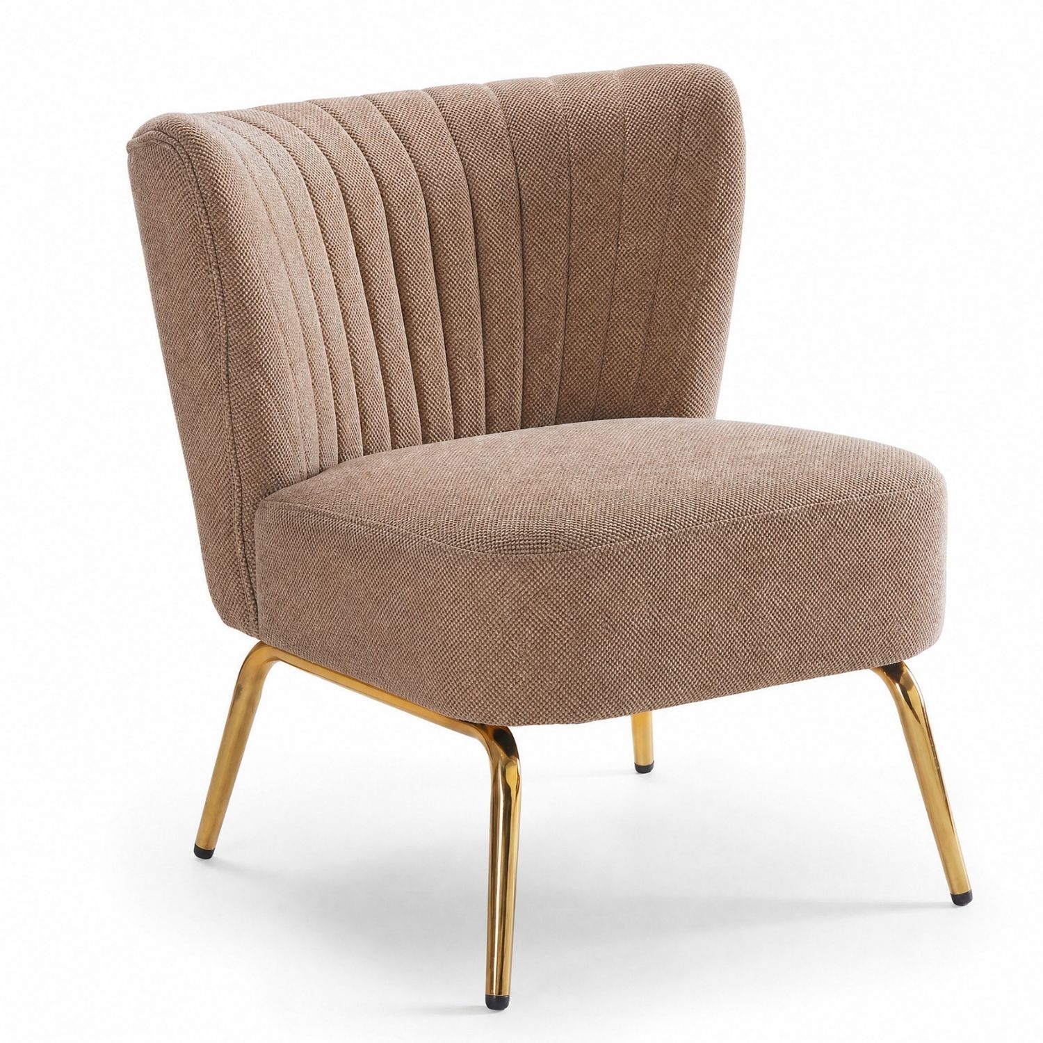 Fauteuil accent petit, sans bras, siège rembourré