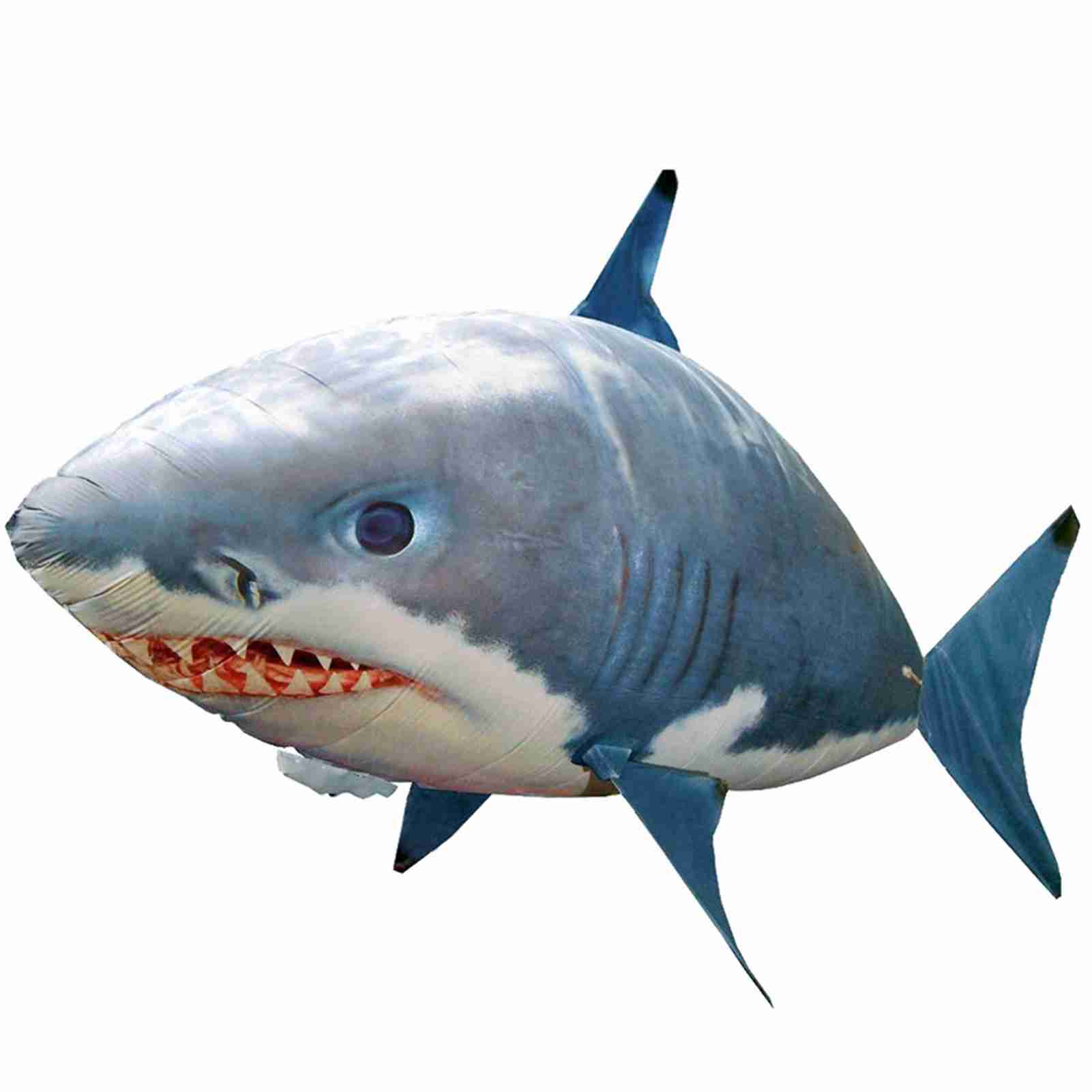 Requin volant RC gonflable jouet enfant bleu