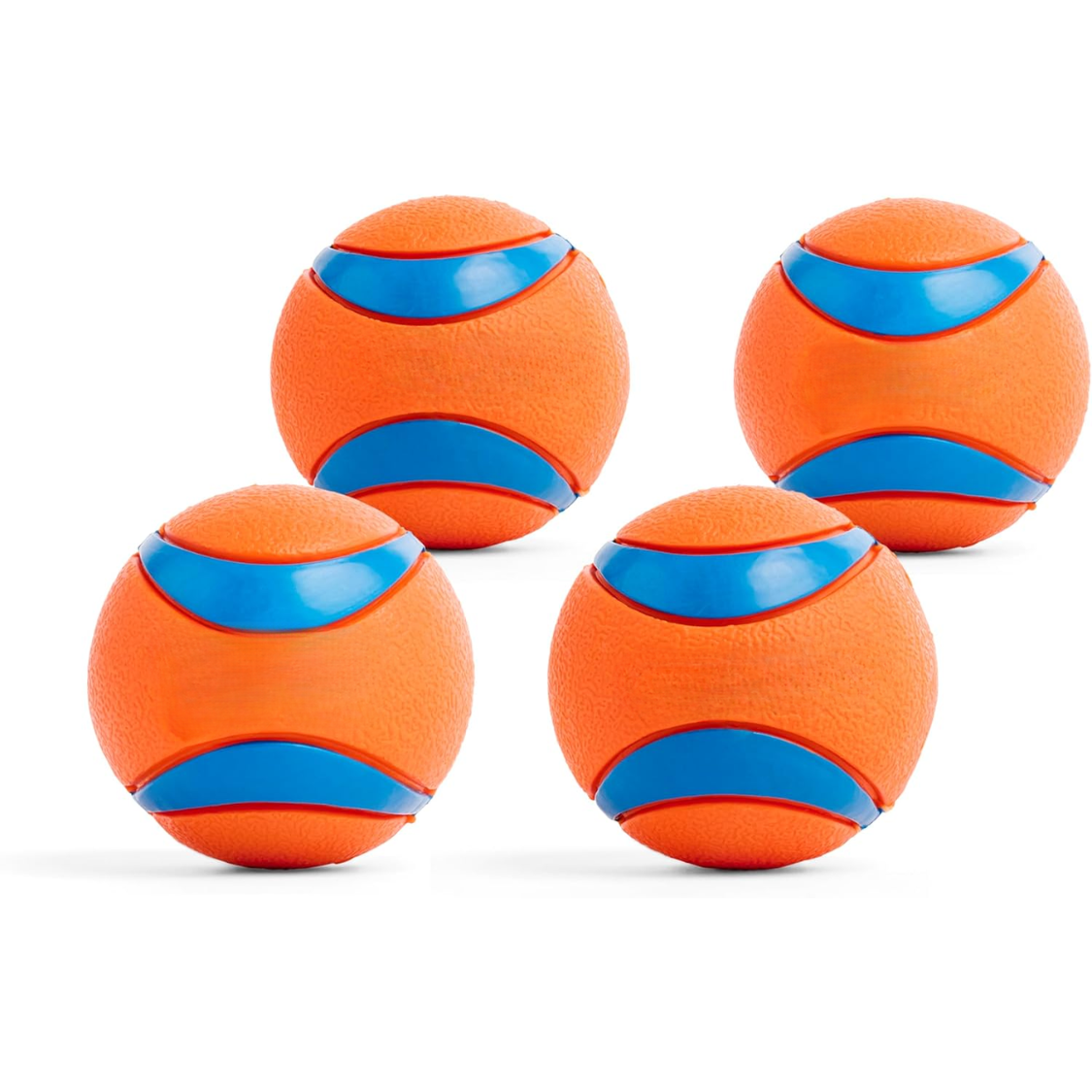 Balles fetch chien Ultra Ball - caoutchouc - 4 pcs