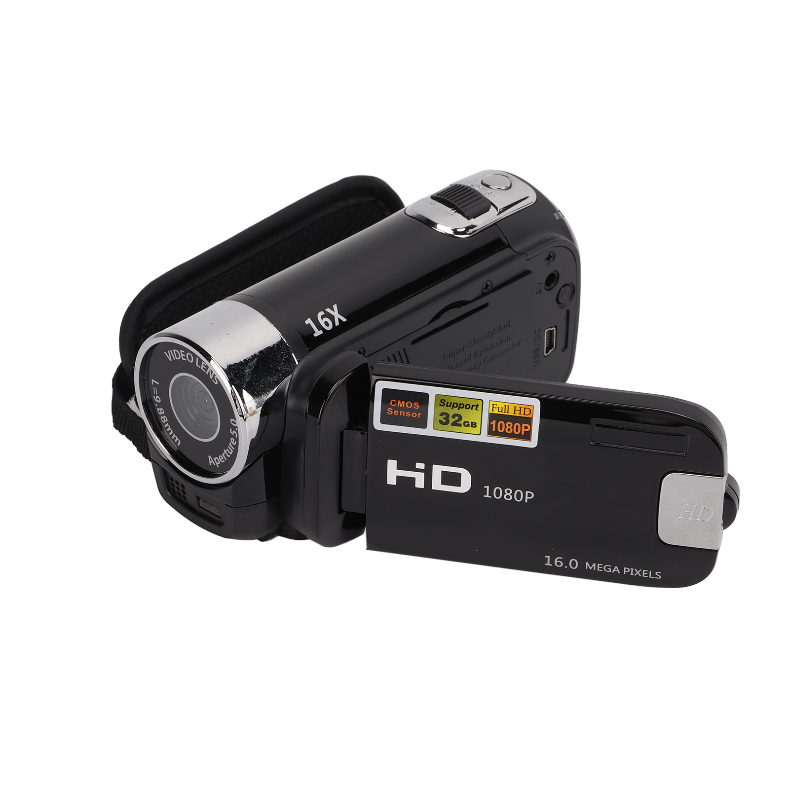 Caméra vidéo Full HD rotation 270° écran 2,7po zoom 16X