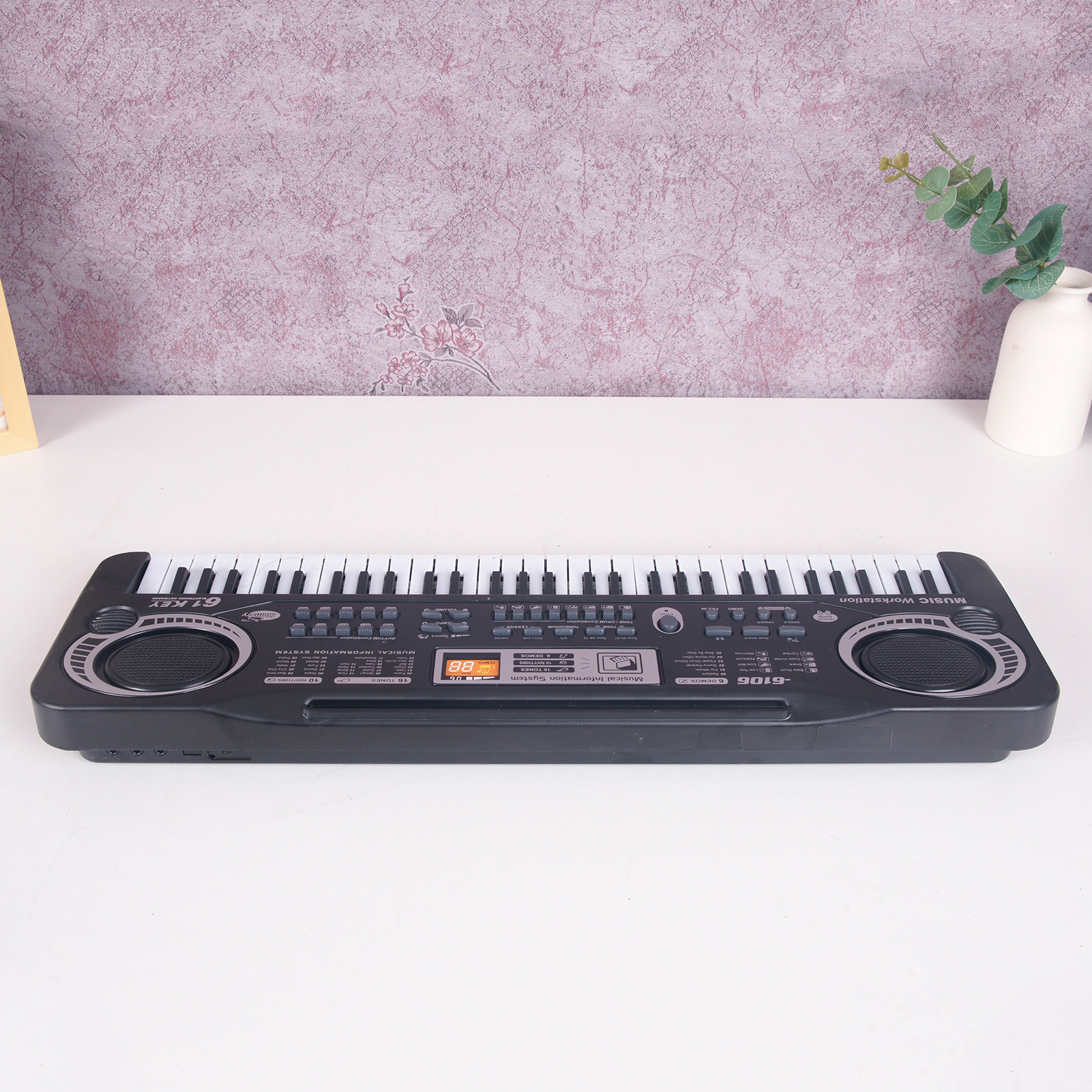 Clavier électronique 61 touches piano enfants instrument musique noir