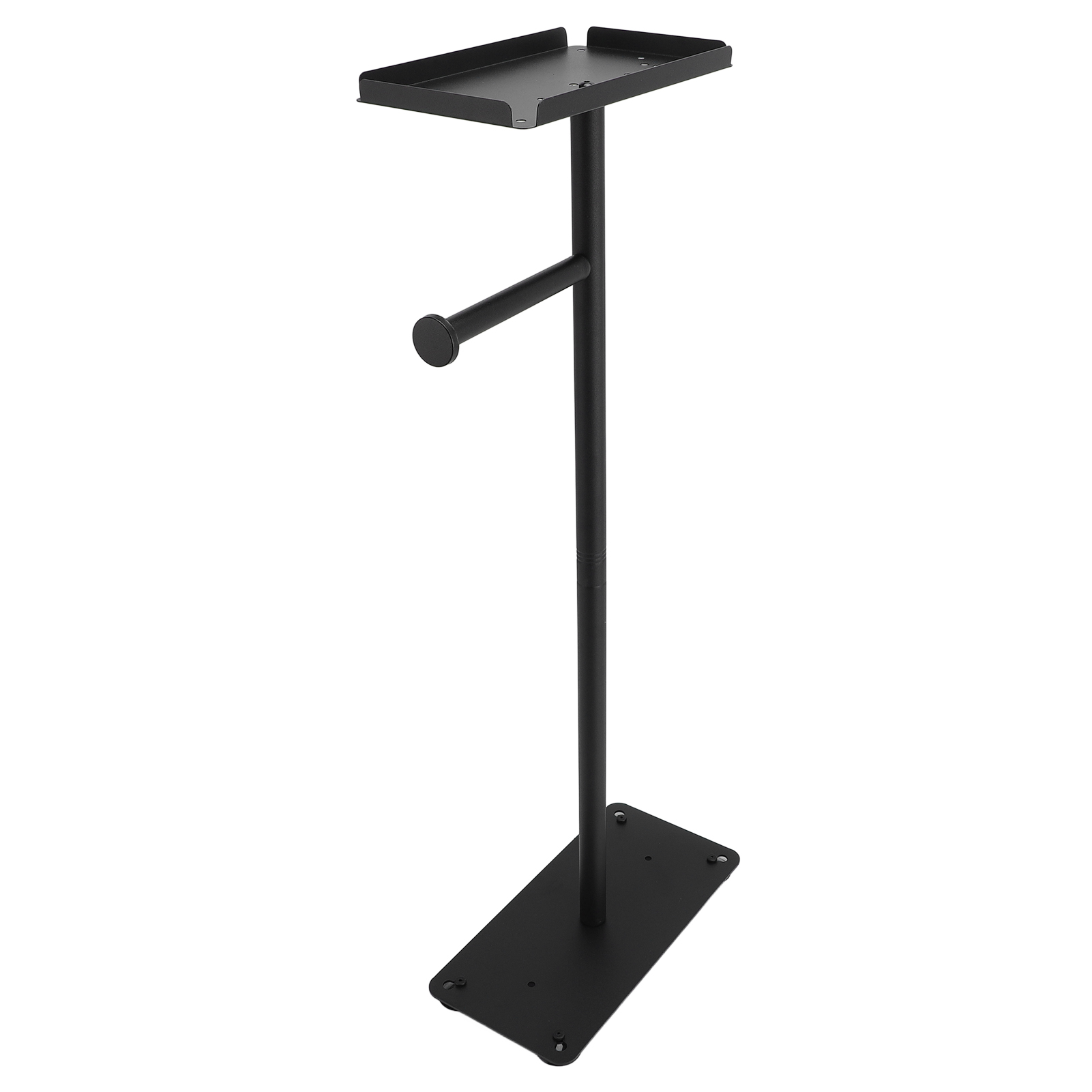 Porte-rouleau papier toilette acier noir plantes