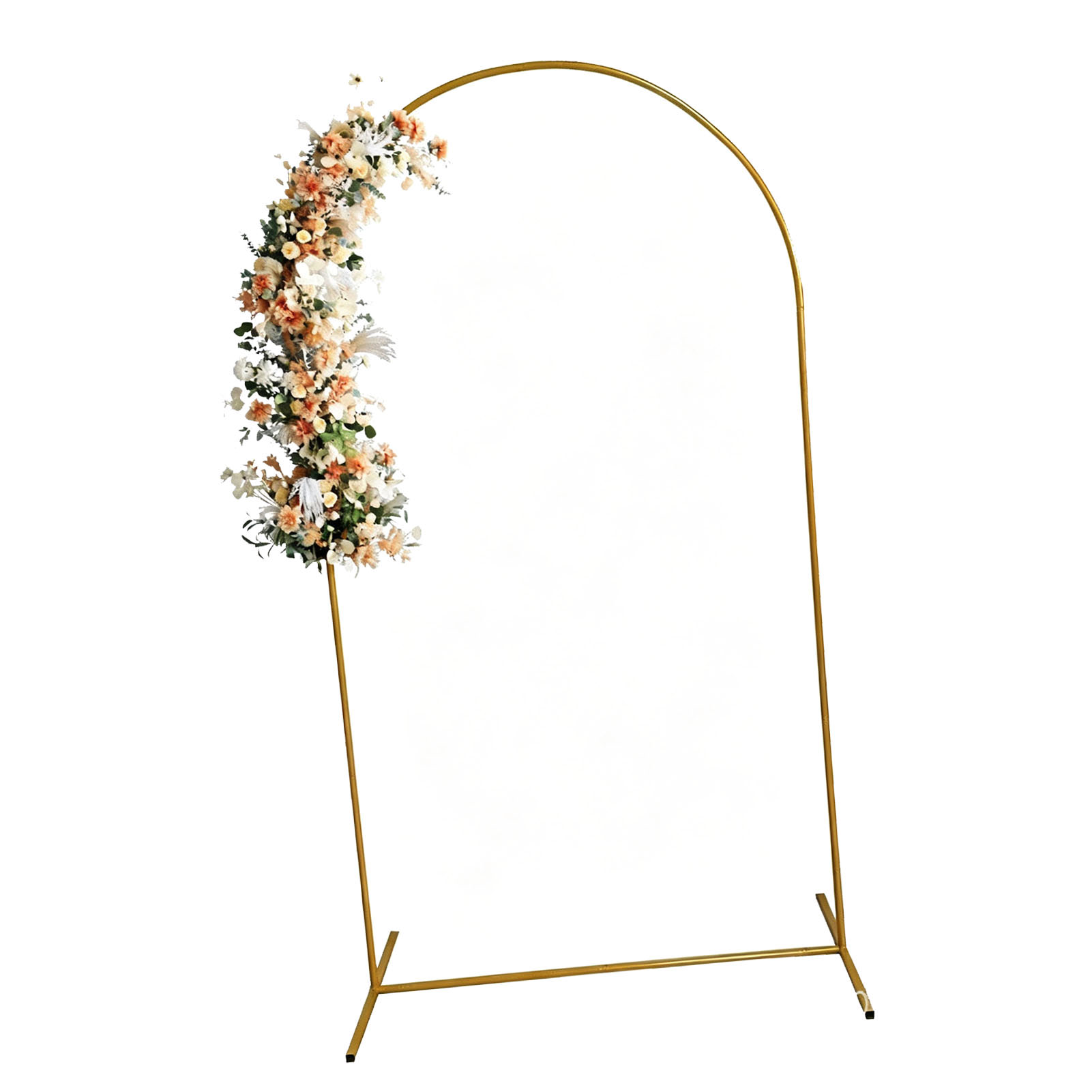 Kit d'arche métallique doré, support pour événements, 0,5 x 1,2 m