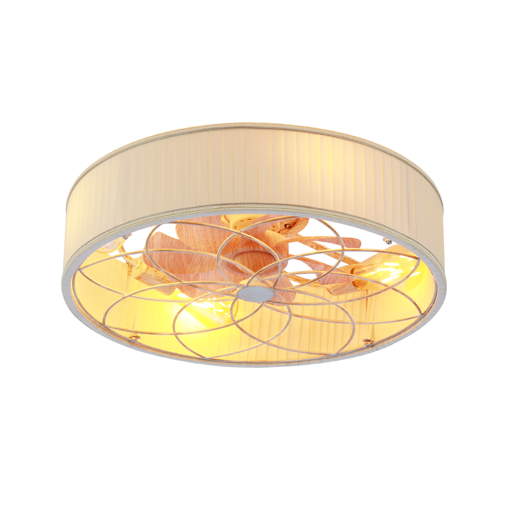 Ventilateur plafond 20" sans pales blanc mat