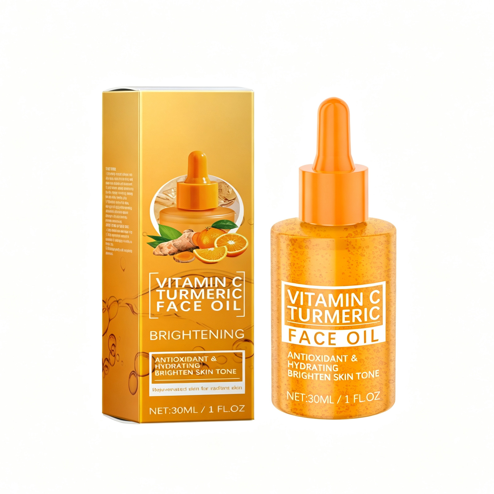 Huile faciale vitamine C curcuma niacinamide, 30ml