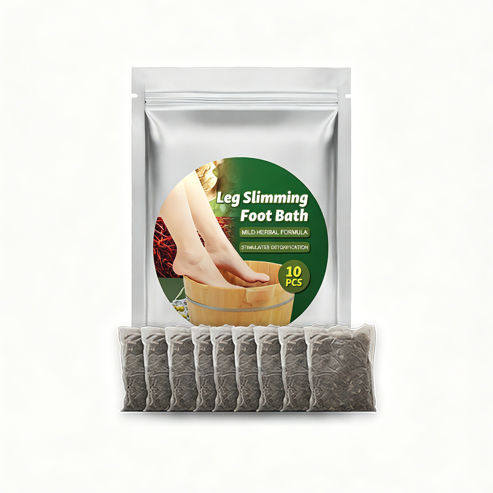 Sachets trempage pieds curcuma gingembre safran ginseng, 10