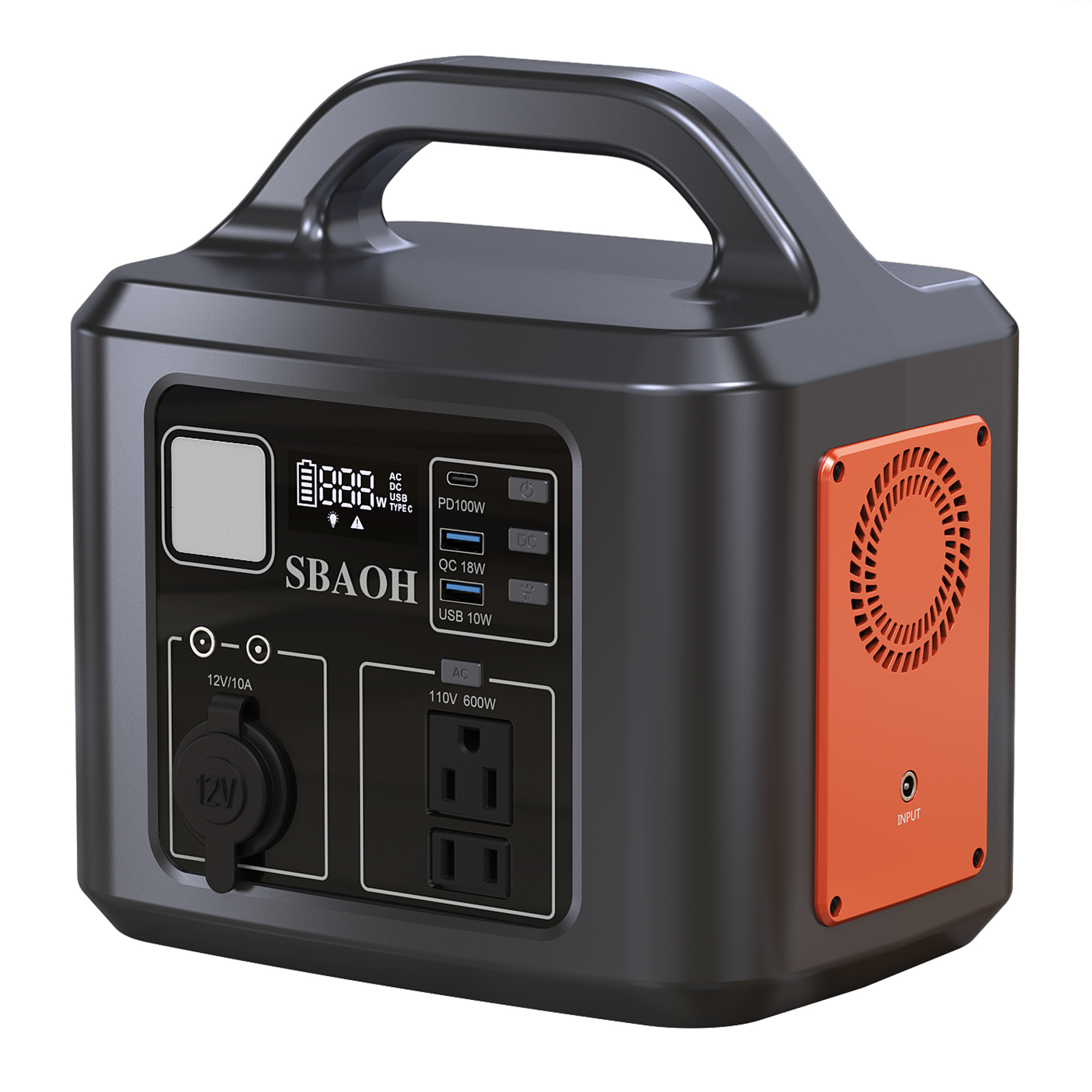 Station électrique 600W 538.7Wh générateur solaire camping