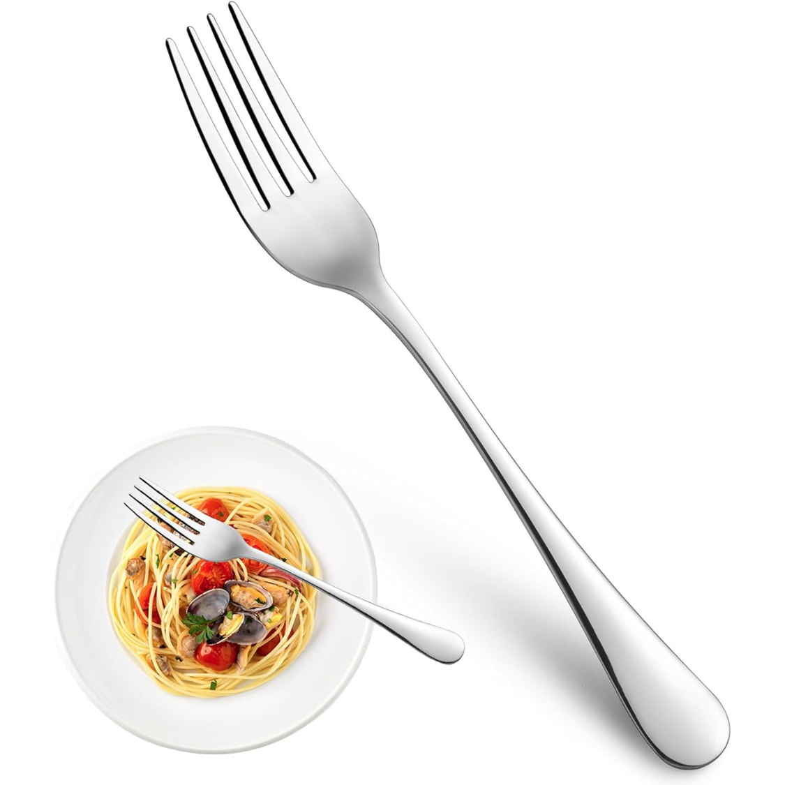 Ensemble 16 fourchettes de table acier inoxydable alimentaire