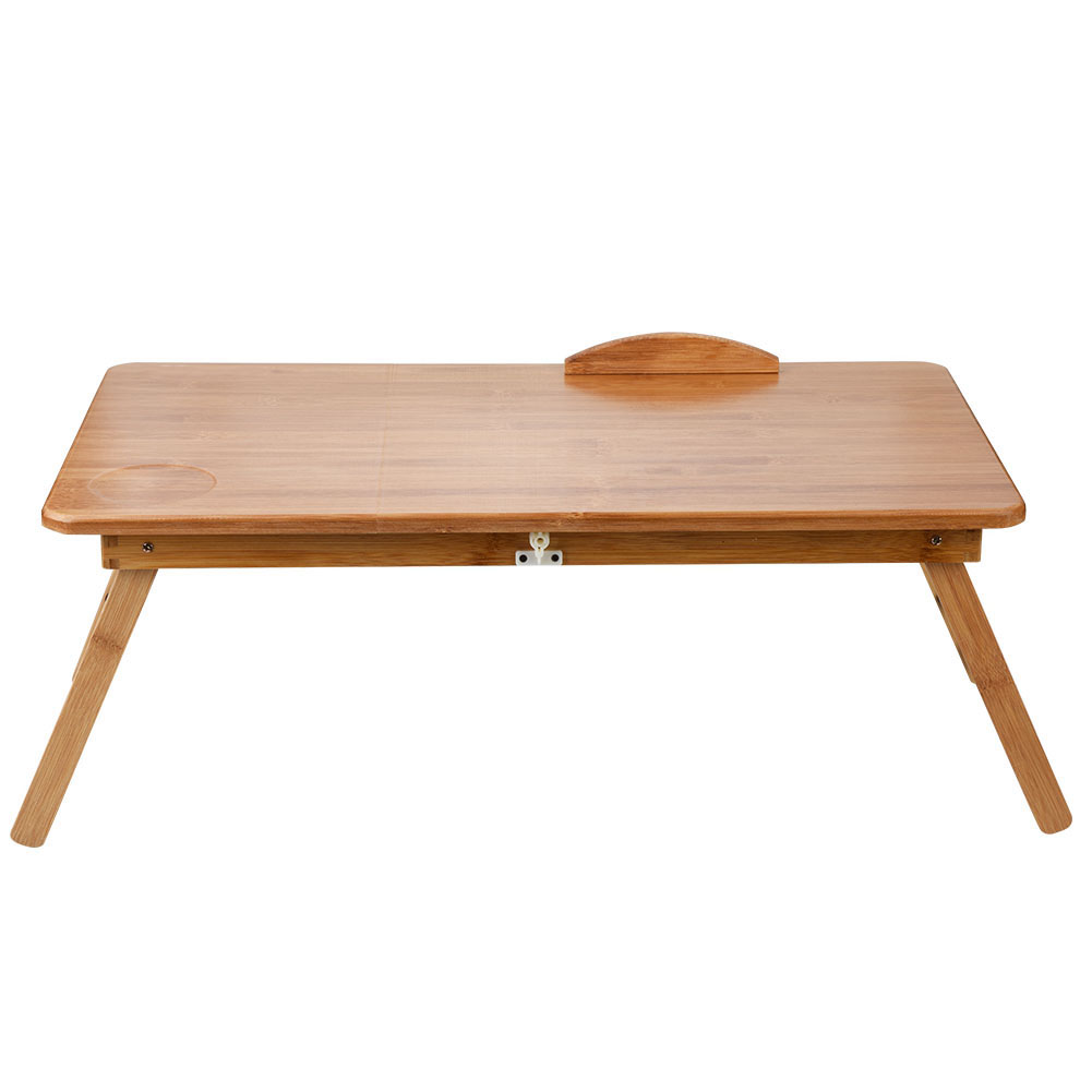 Table laptop bambou portable pliable canapé lit ajustable