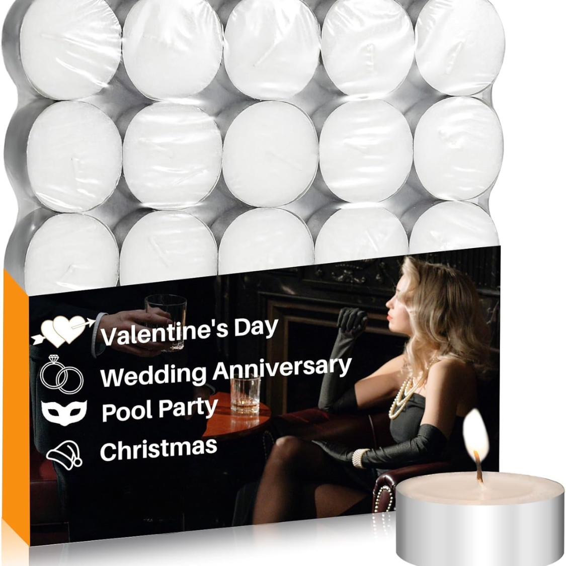 Bougies chauffe-plats non parfumées arbre à thé décoration mariage