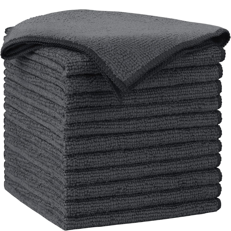 Chiffons microfibre nettoyage auto maison sans trace