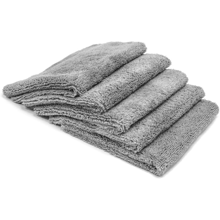 Microfibre détail 5 serviettes polyvalentes gris