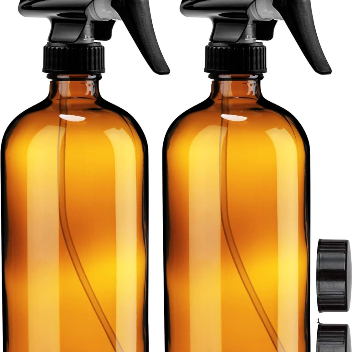 Bouteilles verre ambre vaporisateur 16oz rechargeables huiles essentielles